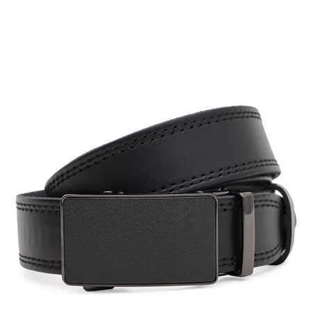 Чоловічий шкіряний ремінь Borsa Leather 125v1genav18-black купити недорого в Ти Купи