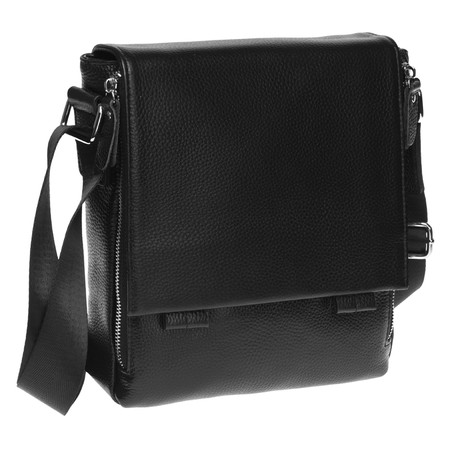 Мужская кожаная сумка Borsa Leather K18877-black купить недорого в Ты Купи