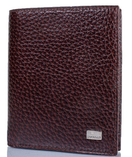 Мужской кожаный коричневый бумажник DESISAN SHI112-019-10FL купить недорого в Ты Купи