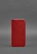 Кожаное мужское портмоне на молнии 6.1 красное BN-PM-6-1-RED