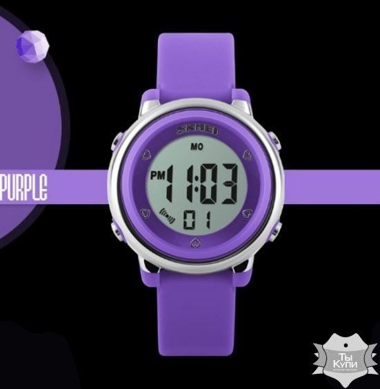 Жіночий спортивний годинник Skmei Kraft Purple II (1600) купити недорого в Ти Купи