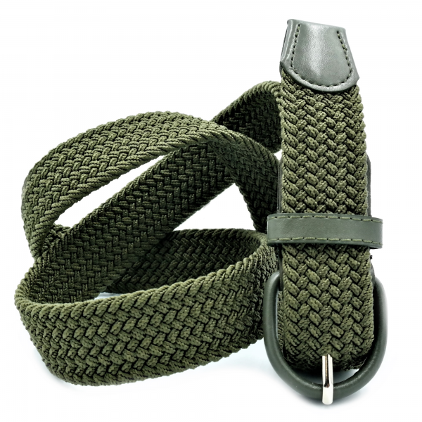 Зелений текстильний ремінь гумка un-35rez-0163 купити недорого в Ти Купи