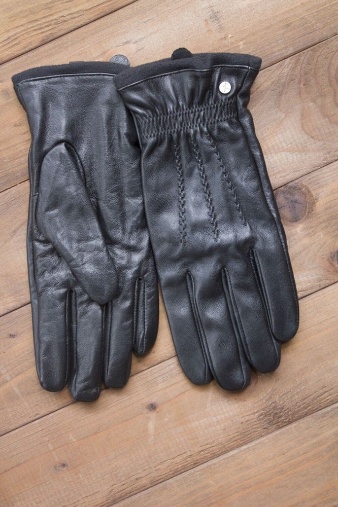Мужские сенсорные кожаные перчатки Shust Gloves 938s3 купить недорого в Ты Купи