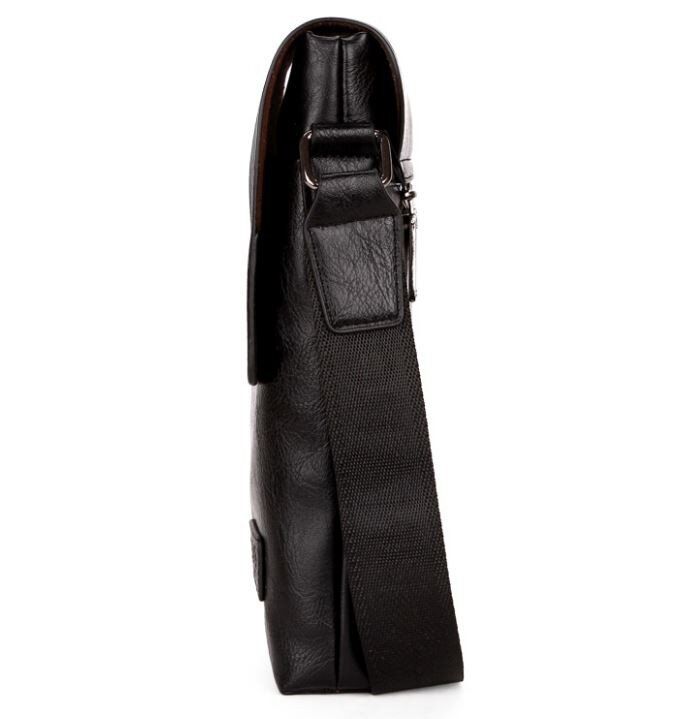 Мужская черная сумка через плечо Polo 8811 купить недорого в Ты Купи