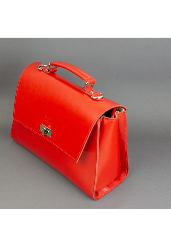 Жіноча шкіряна сумка The Wings Classic червона TW-CLASSIC-RED-KSR купити недорого в Ти Купи