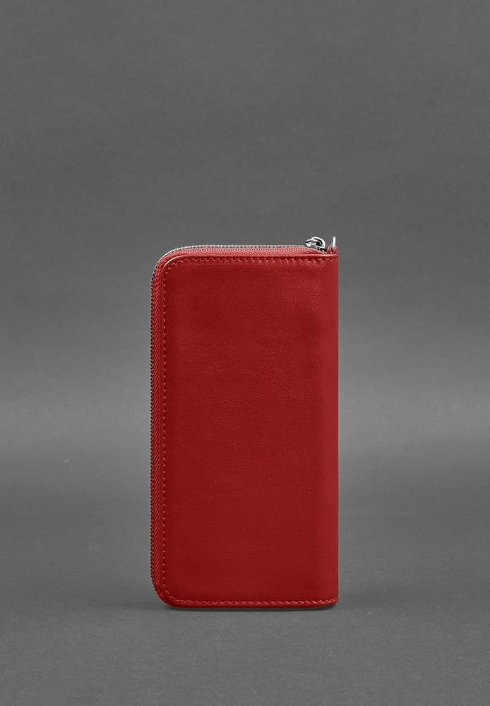 Шкіряне чоловіче портмоне на блискавці 6.1 червоне BN-PM-6-1-RED купити недорого в Ти Купи