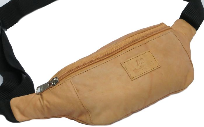 Чоловіча шкіряна руда сумка на пояс Paul Rossi 907-рудий купити недорого в Ти Купи