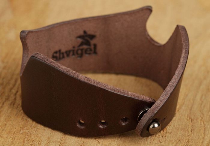 Кожаный коричневый браслет SHVIGEL 13797 купить недорого в Ты Купи