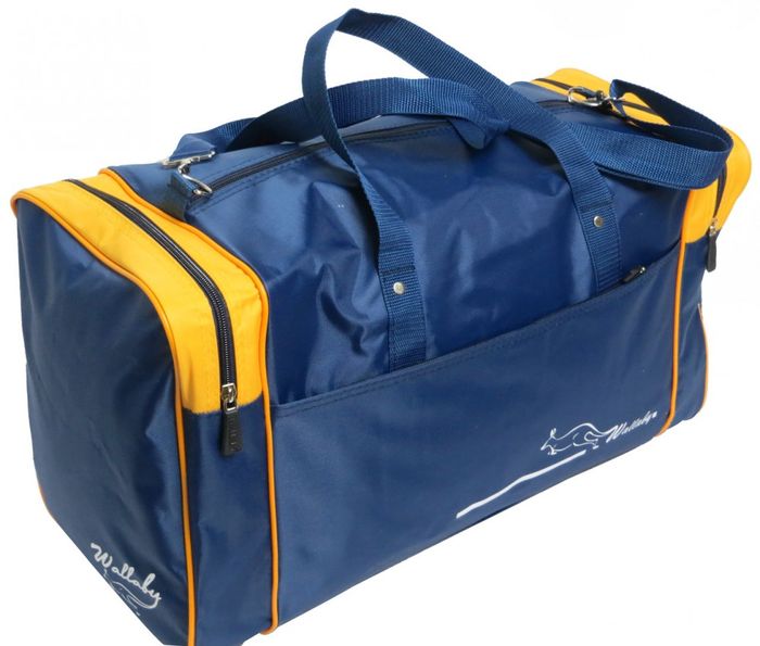 Подорожна сумка 38 л Wallaby 340-2 синій з жовтим купити недорого в Ти Купи