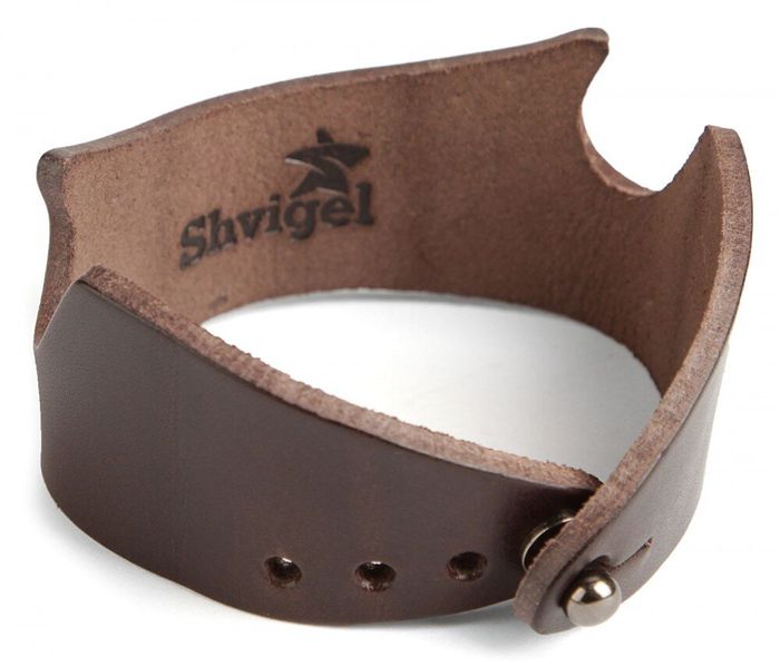Кожаный коричневый браслет SHVIGEL 13797 купить недорого в Ты Купи
