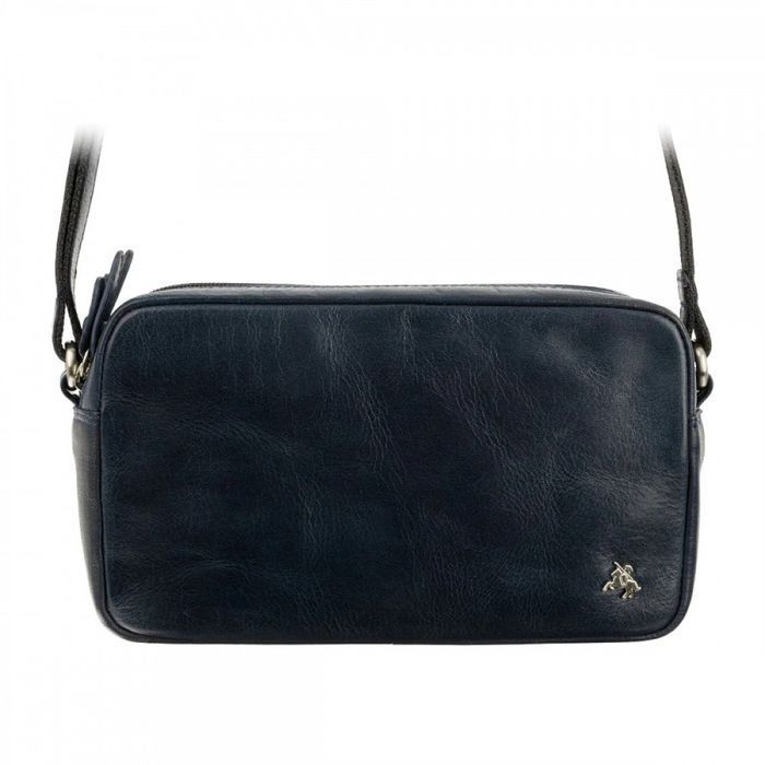 Жіноча шкіряна сумка Visconti S40 Brooklyn (Navy) купити недорого в Ти Купи