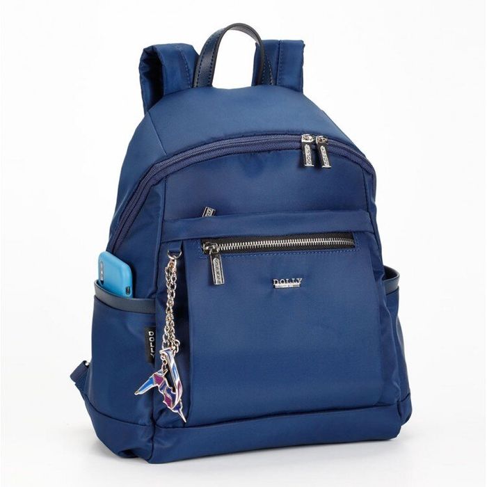 Городской женский рюкзак Dolly 385 синий купить недорого в Ты Купи