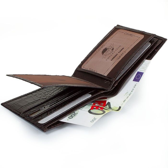 Чоловічий гаманець зі шкіри CANPELLINI SHI1044-11 купити недорого в Ти Купи