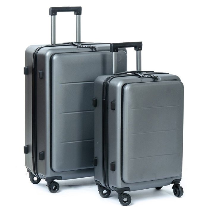 Комплект чемоданов 2/1 ABS-пластик PODIUM 18 grey змейка 105 31812 купить недорого в Ты Купи