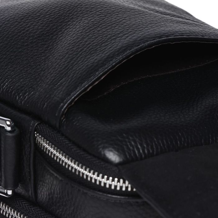 Чоловіча шкіряна сумка Ricco Grande K16266-black купити недорого в Ти Купи