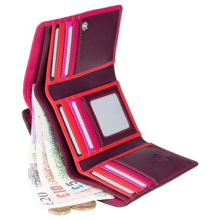 Женский кожаный кошелек Visconti BORA rb43 plum m купить недорого в Ты Купи