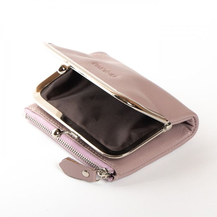Женский кожаный кошелек Classik DR. BOND WN-23-13 pink-purple купить недорого в Ты Купи