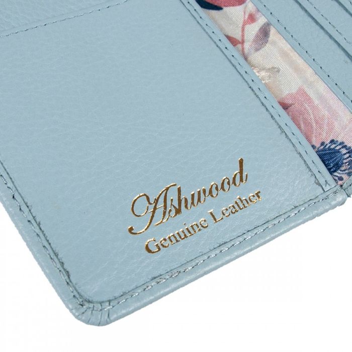Англійський жіночий шкіряний гаманець Ashwood J53 WINTER SKY (Зимове небо) купити недорого в Ти Купи