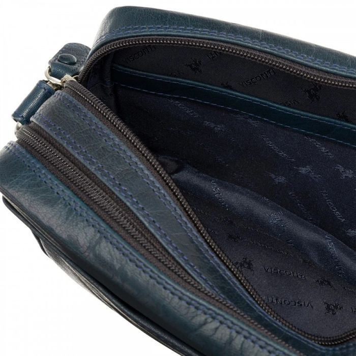 Жіноча шкіряна сумка Visconti S40 Brooklyn (Navy) купити недорого в Ти Купи
