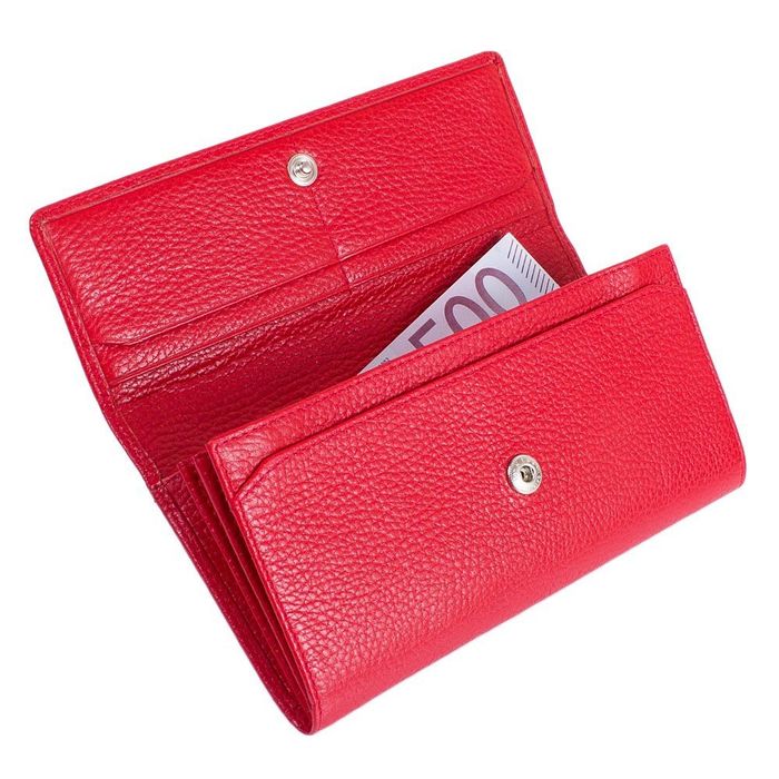Женский кожаный красный кошелек DESISAN SHI150-4 купить недорого в Ты Купи