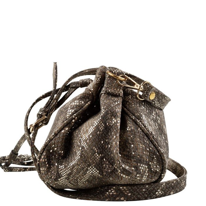 Женская сумочка из кожзама LASKARA LK-10102-gold-snake купить недорого в Ты Купи