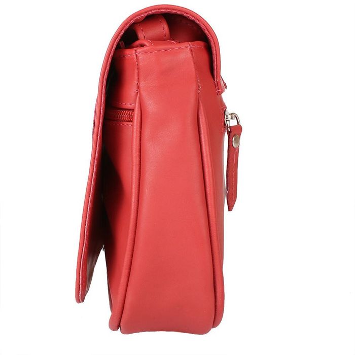 Шкіряна сумка LASKARA LK-DD217-red-croco купити недорого в Ти Купи