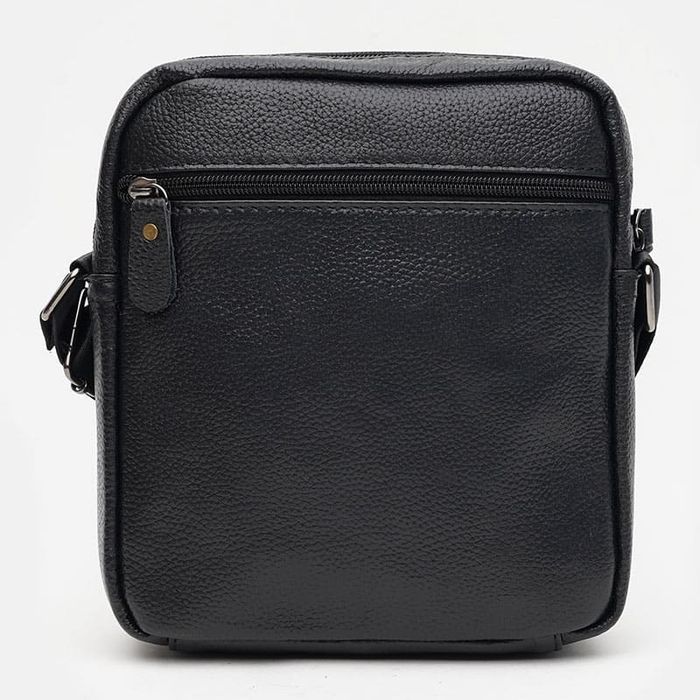 Мужская кожаная сумка Borsa Leather K12333-black купить недорого в Ты Купи