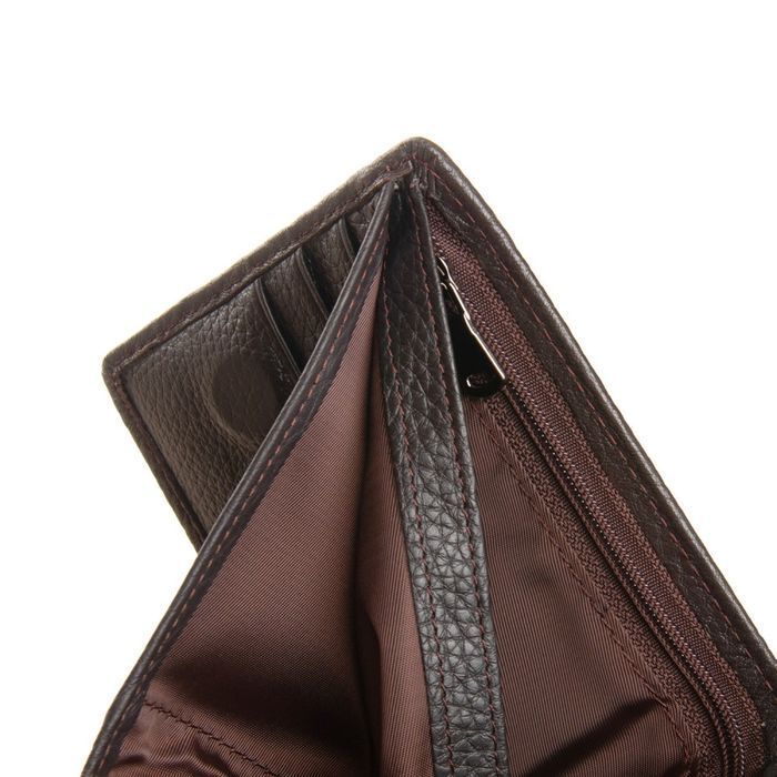 Чоловічий шкіряний гаманець BE BRETTON 208-0617 brown купити недорого в Ти Купи