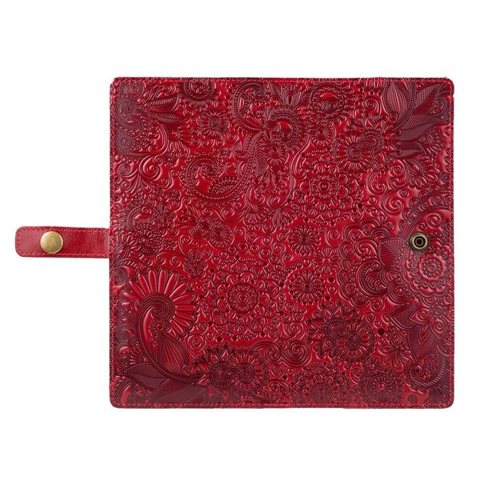 Тревел-кейс з шкіри Hi Art TC-01 Crystal Red Mehendi Art купити недорого в Ти Купи