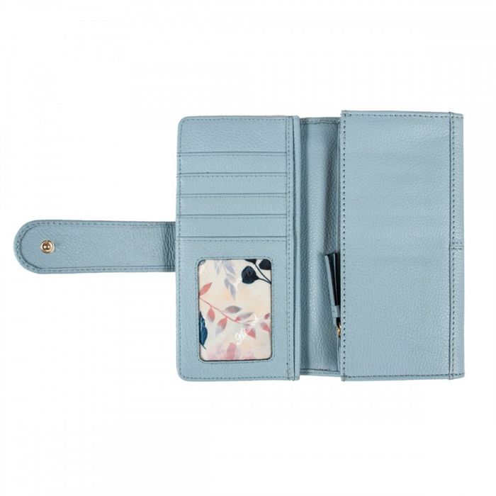Англійський жіночий шкіряний гаманець Ashwood J53 WINTER SKY (Зимове небо) купити недорого в Ти Купи