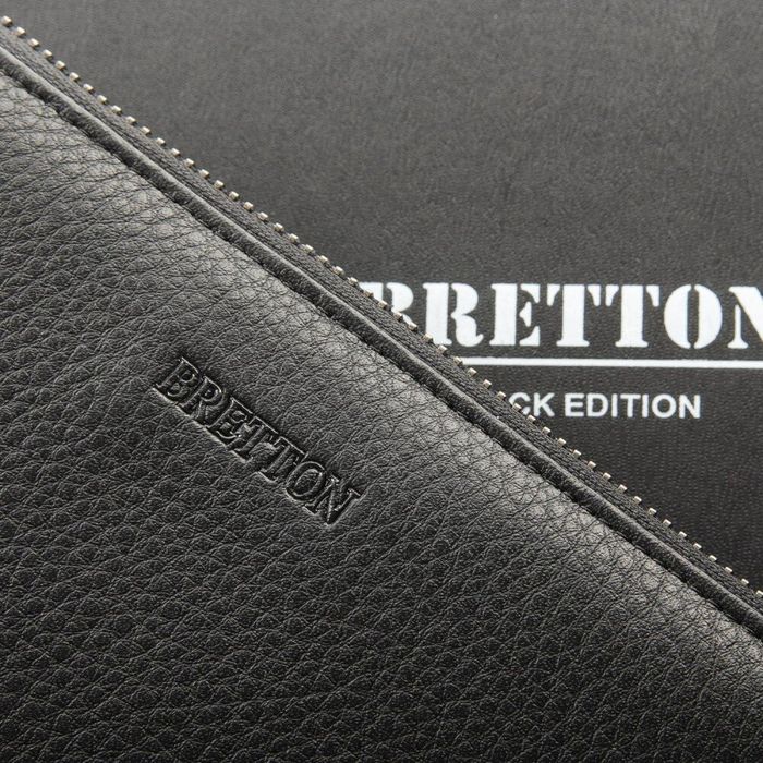 Шкіряний чоловічий гаманець BRETTON 162-12 black купити недорого в Ти Купи