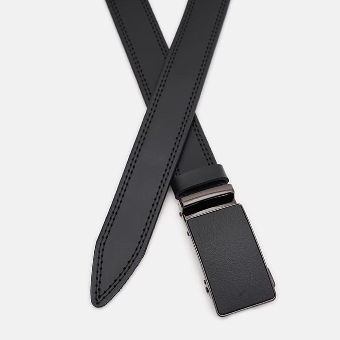 Мужской кожаный ремень Borsa Leather 125v1genav18-black купить недорого в Ты Купи