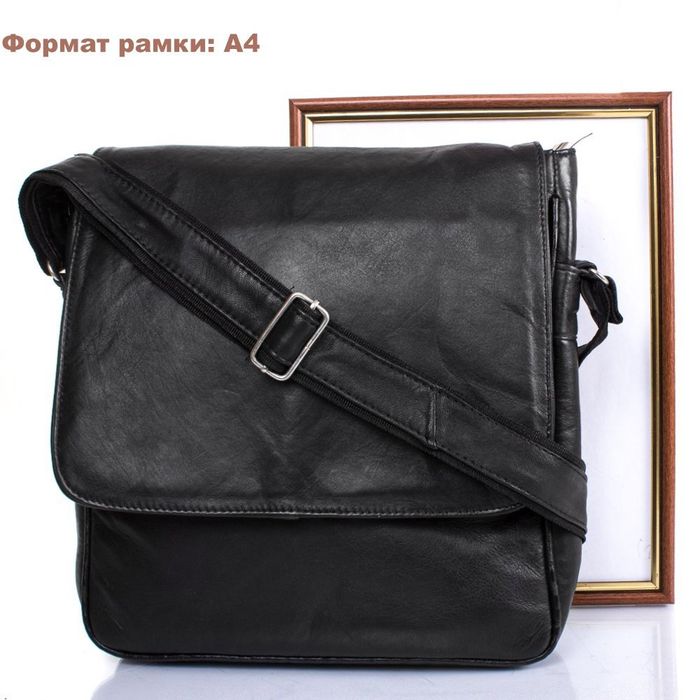 Мужская кожаная черная сумка-планшет TUNONA sk2425-2 купить недорого в Ты Купи