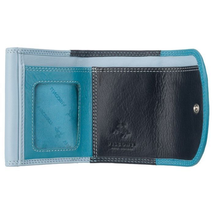 Кожаный женский кошелёк Visconti RB126 Zanzibar (Blue Multi) купить недорого в Ты Купи