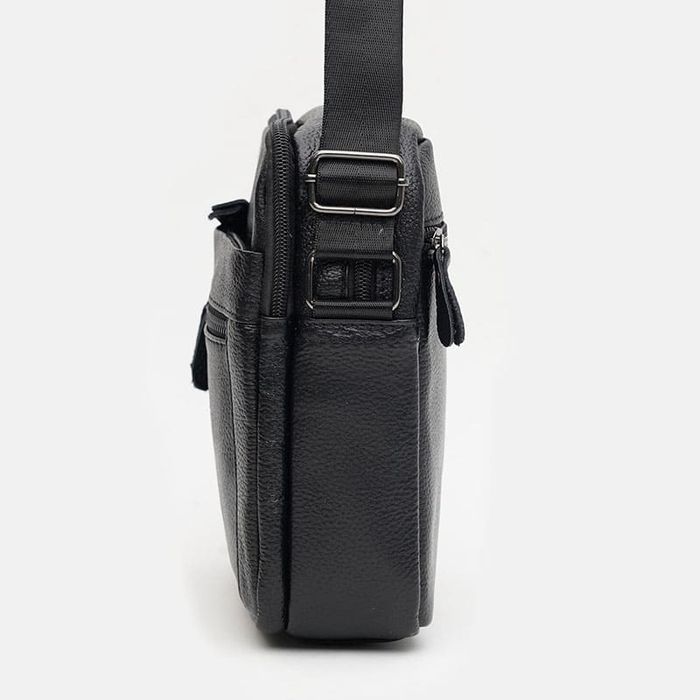 Чоловічі шкіряні сумки Borsa Leather K12333-black купити недорого в Ти Купи