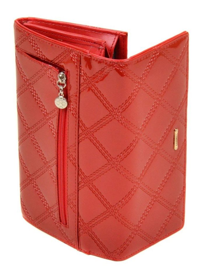 Жіночий стильний червоний гаманець Cossrol Rose Series-2 WD-51 red купити недорого в Ти Купи