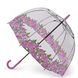 Жіноча механічна прозора парасолька-тростина Fulton Birdcage-2 L042 - Coming Up Roses
