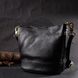 Молодежная женская кожаная сумка с косметичкой Vintage 22363