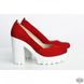 Красные замшевые туфли на каблуке Villomi 818-13k