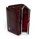 Шкіряний жіночий лаковий гаманець SERGIO TORRETTI W5 wine-red