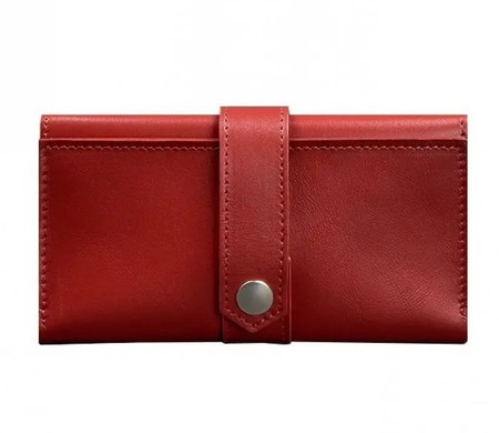 Жіночий шкіряний гаманець 3.0 червоний Krast BN-PM-3-червоний купити недорого в Ти Купи