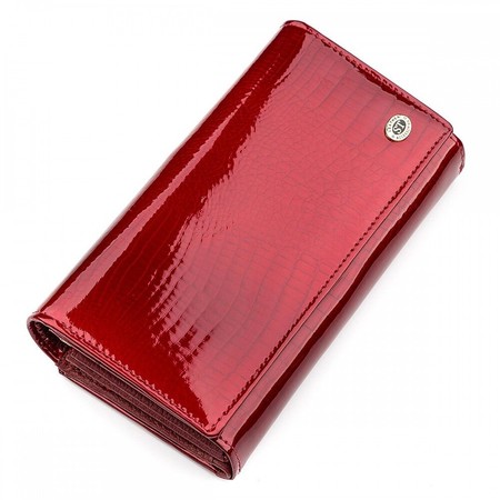 Жіночий шкіряний гаманець ST Leather 18430 (S9001A) Червоний купити недорого в Ти Купи