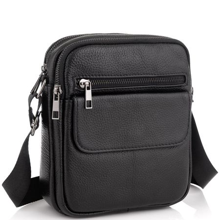 Чоловіча шкіряна сумка через плече маленька Tiding Bag A25-1108A купити недорого в Ти Купи