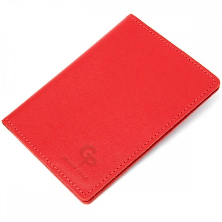 Кожаная обложка для паспорта GRANDE PELLE 11484 Красный купить недорого в Ты Купи