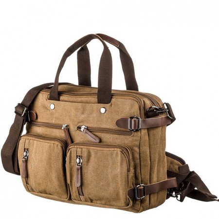Чоловіча текстильна пісочна сумка-рюкзак Vintage 20152 купити недорого в Ти Купи