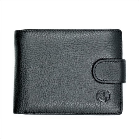 Чоловічий шкіряний гаманець Weatro 12 х 9 х 3 см Чорний wtro-nw-168-33-06 купити недорого в Ти Купи