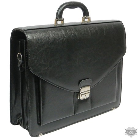 Мужской черный портфель Jurom 0-30-111 black купить недорого в Ты Купи