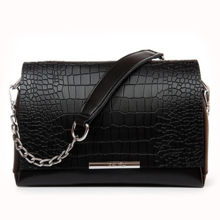 Женская кожаная сумка классическая ALEX RAI 9717 black купить недорого в Ты Купи