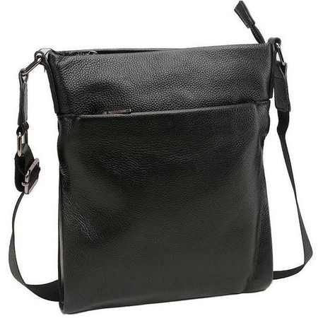 Чоловіча шкіряна сумка-планшет TIDING BAG a25-8850a Чорний купити недорого в Ти Купи