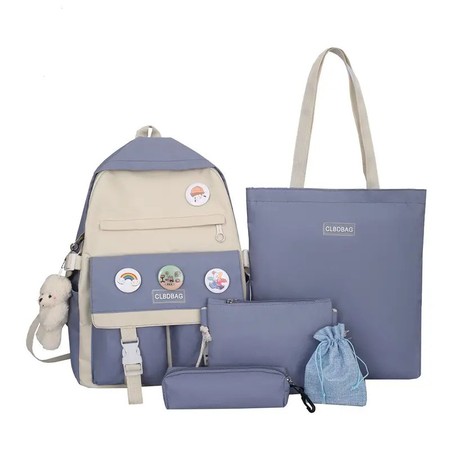 Молодежный набор 5 в 1 рюкзак, сумка, клатч, мешочек и косметичка CL9446-1 купить недорого в Ты Купи